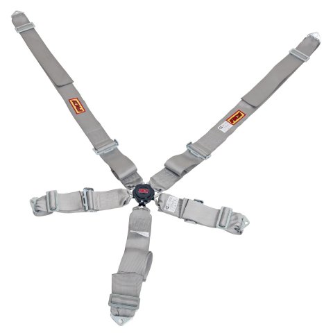 RCI Platinum Series Racing 5-Point Harness 9210CPL Harness, Complete, Camlock, Individual-Type, Bolt-In, Wraparound, Floor/Roll Bar Mount, Platinum, Each