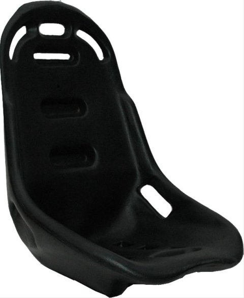 RCI Poly Lowback Seats 8020S Seat, Polyethylene, Black, Lowback, 20.5 in. Hip Width, Each