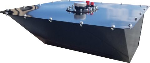 RCI Wedge Circle Track 16 Gallons Fuel Cell 1162FD Cell, Track, Style, Black, Each
