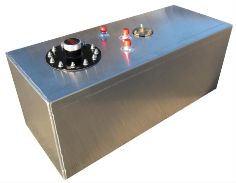 RCI Aluminum Street 19 Gallons Fuel Cell 2191A Cell, Aluminum, Natural, Gallons, 0-90 Ohm Sender, Each
