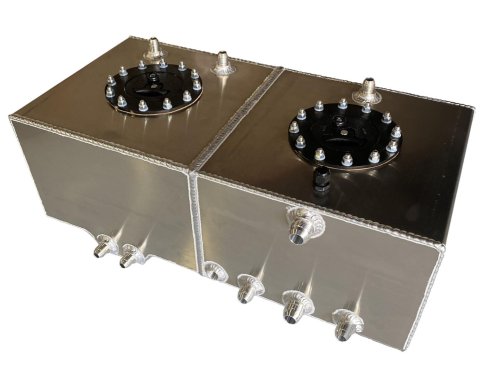 RCI Air/Ice Cooler Tank and Fuel Cell Combos 2050M Intercooler Tanks, RCI, Combo, Aluminum, Natural, 5 Gallons, 12 in. Long, 24 in. Wide, 8 in. Tall, 8 AN Rollover Vent, Each
