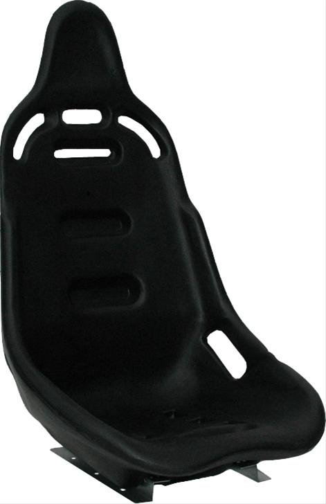 RCI Poly Highback Seats 8000S Seat, Polyethylene, Baja, Black, Highback, 20.5 in. Width, Each
