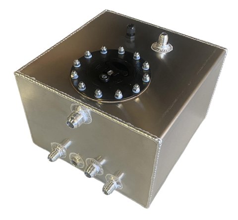 RCI Air/Ice Fuel Cooler Tanks 2050K Intercooler Tanks, RCI, Cooler, Aluminum, Natural, 5 Gallons, 12 in. Long, 12 in. Wide, 8 in. Tall, 8 AN Rollover Vent, Each