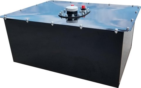 RCI Standard Circle Track 16 Gallons Fuel Cell 1162CD Cell, Steel with Plastic Bladder, Black Powdercoated, Gallons, Each