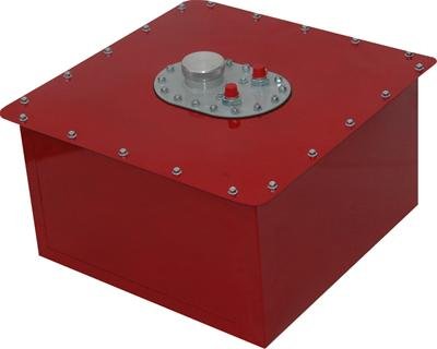 RCI Standard Circle Track 12 Gallons Fuel Cell 1122C Cell, Steel with Plastic Bladder, Red Powdercoated, Each