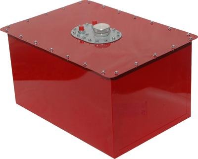 RCI Standard Circle Track 22 Gallons Fuel Cell 1222C Cell, Steel with Plastic Bladder, Red Powdercoated, Gallons, Each