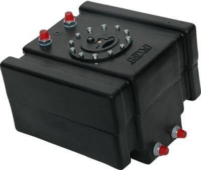 RCI Drag Race 5 Gallons Fuel Cell 2050D Cell, Plastic, Black, Gallons, Each