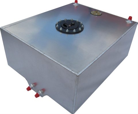 RCI Aluminum Racing 20 Gallons Fuel Cell 2200AS Cell, Aluminum, Natural, Gallons, 0-90 Ohm Sender, Each