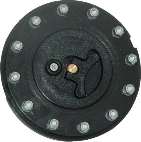 RCI Fuel Cell Mounting Caps 7030A Cap, Plastic/Black, Flush Mount, Hardware, Kit