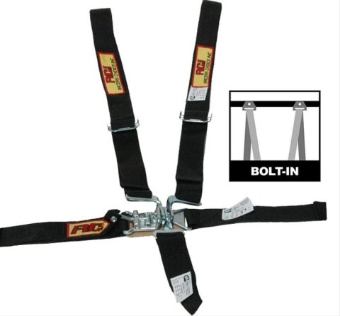 RCI Latch Release Junior 5-Point Harness 9410D Harness, Complete, Latch, Individual, Dragster, Bolt, Wraparound, Floor/Roll Bar Mount, Each