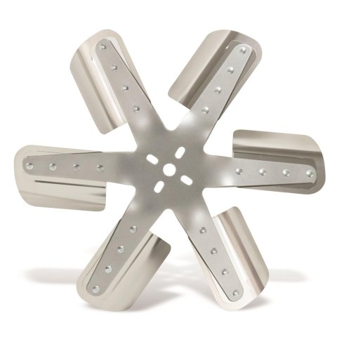 Flex-A-Lite Flex Fans 101567 Fan, Flex, Mechanical, Clockwise, 17 in. Diameter, Stainless Steel Blades/Steel Hub, Each