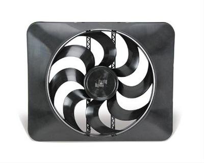 15 Inch 3,300 CFM Flex-A-Lite Black Magic Xtreme Series Electric Fan 104349 Fan, Extreme, Single, Puller, cfm, Plastic, Black, Dodge, 5.7L, Each