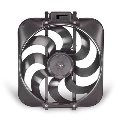 15 Inch 3,000 CFM Flex-A-Lite Black Magic Xtreme Series Electric Fan 104310 Fan, Single, in. Diameter, Pusher, Puller, cfm, Black, Plastic, Each