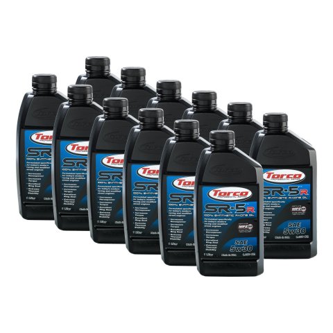 5w30 Torco SR-5r 100 Percent Synthetic Racing Oil A150530C Engine Oil, 100% Oil, 5W30, 1 Liter, Set of 12