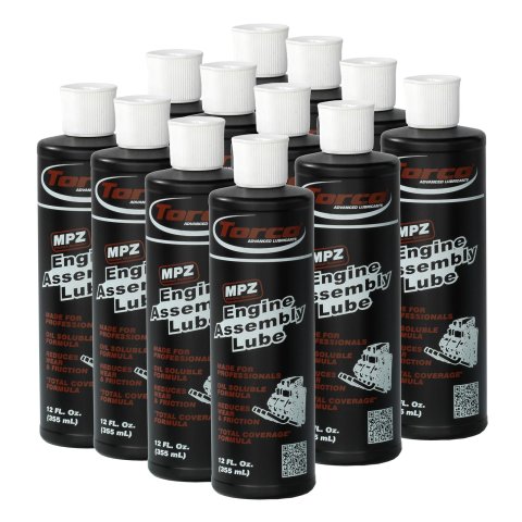 Torco MPZ Engine Assembly Lube A550055K Lubricant, for and Fastener Installation, EAL, 12 oz., Set of 12