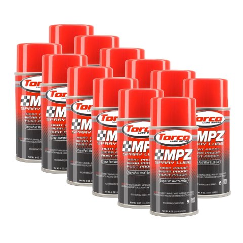 Torco MPZ Spray Lube A560000M Assembly Lubricant, for Engine Assembly and Fastener Installation, Aerosol, Lube, Set of 12