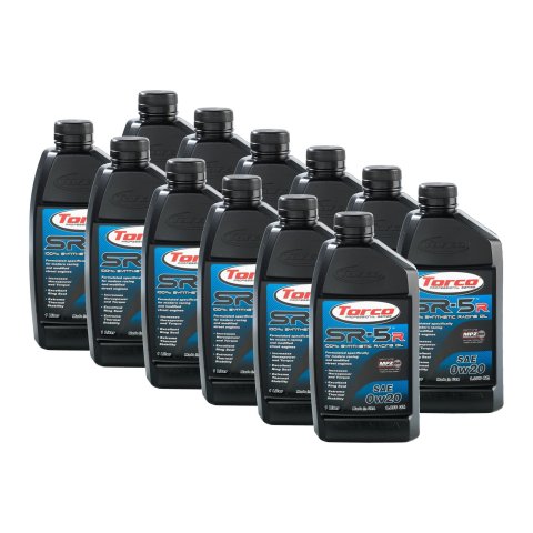 0w20 Torco SR-5r 100 Percent Synthetic Racing Oil A150020C Engine Oil, 100% Oil, 0W20, 1 Liter, Set of 12