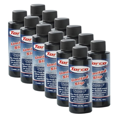 Torco Type F Friction Modifier AFM0050J Modifier, F, for Clutch-Type Limited-Slip Differentials, 4 fluid oz., Set of 12