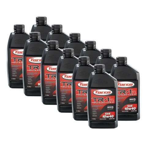 10w40 Torco TR-1r Racing Motor Oil A141040C Engine Oil, Oil, Petroleum Base, 10W40, 1 Liter, Set of 12