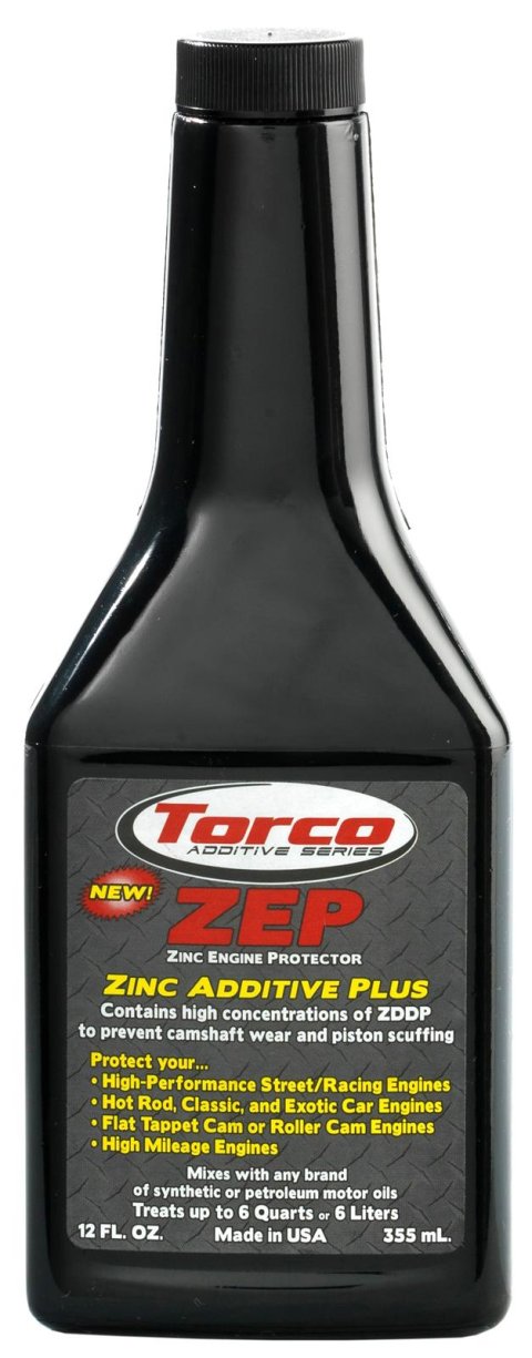 Torco ZEP Zinc Engine Protector A010033LE Motor Oil Additive, ZEP, Break-In, 12 oz., Each