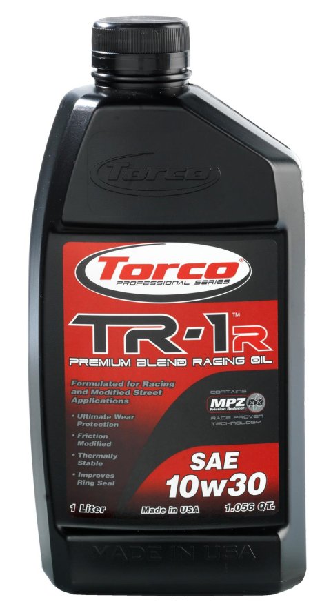 10w30 Torco TR-1r Racing Motor Oil A141030CE Engine Oil, Oil, Petroleum Base, 10W30, 1 Liter, Each