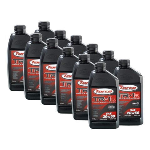 20w50 Torco TR-1r Racing Motor Oil A142050C Engine Oil, Oil, Petroleum Base, 20W50, 1 Liter, Set of 12