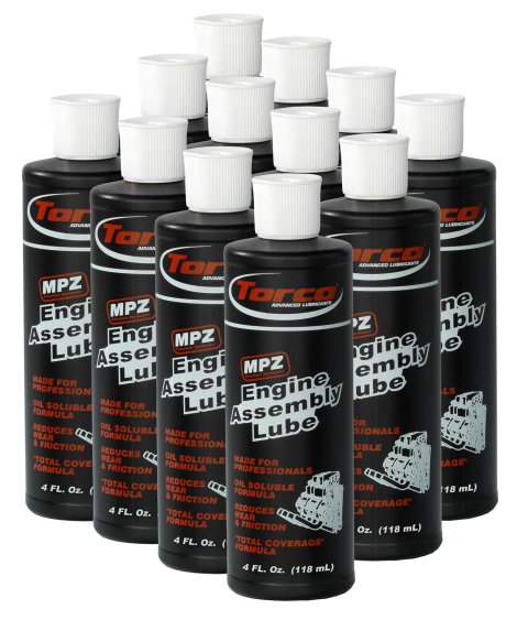 Torco MPZ Engine Assembly Lube A550055J Lubricant, for and Fastener Installation, EAL, 4 oz., Set of 12