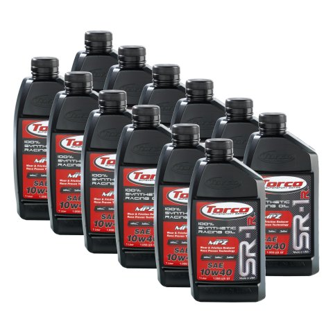 10w40 Torco SR-1r 100 Percent Synthetic Racing Oil A161044C Engine Oil, Oil, 10W40, 1 Liter, Set of 12