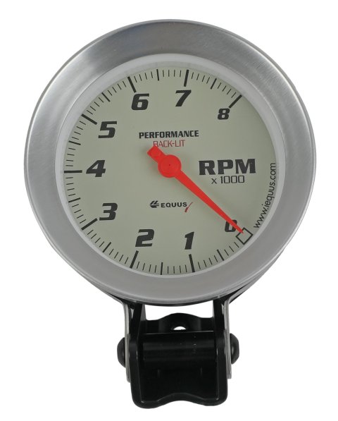 Equus Tachometers E8068 Tachometer, 0-8,000 rpm, 3 3/8 in., Analog, Electrical, Each