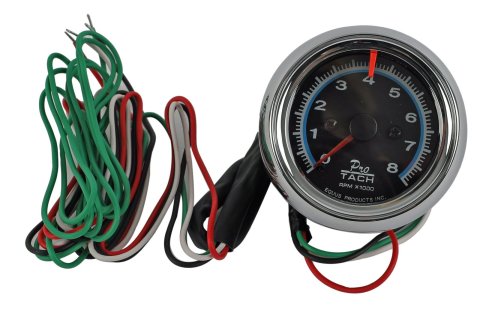 Equus Tachometers E6076 Tachometer, 0-8,000 rpm, 2 1/2 in., Analog, Electrical, Each