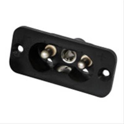Deltran Battery Tender DC Power Connectors 224-0061-BK Connector, On-Board Receptacle, Black, 2-pin, 80 Amps, Each