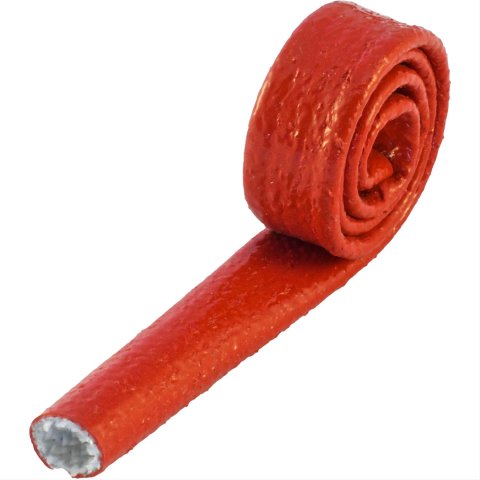 Heatshield Products Fire Shield Sleeves 210012 Heat Protection, Shield, 500 degrees F Maximum, Slip-on, Red, 0.500 in. Diameter, 36 in. Length, Each