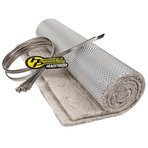 Heatshield Products Muffler Armor 177102 Heat Shields, Armor, Woven Silica, Silver, 16 in. Width, 24 in. Length, Pair