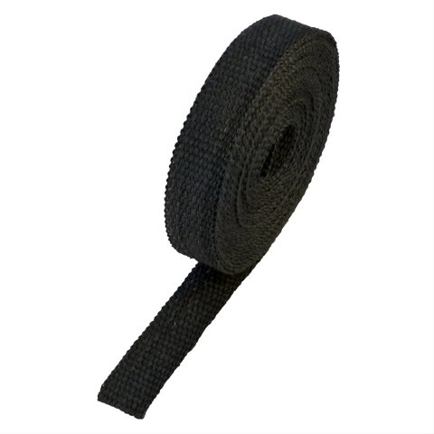 Heatshield Products Black Exhaust Wrap 321025 and Header Wrap, 1200 degrees F, Black, Fiberglass Composite, 1.0 in. Width, 25 ft. Length, Each