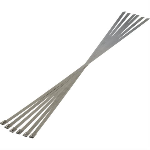 Heatshield Products Thermal-Tie Locking Ties 351007 Ties, Thermal-Tie, 1,800 degree F Rating, Stainless Steel, 5/16 in. Width, 20 in. Length, Set of 6