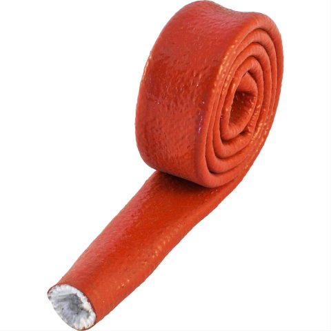 Heatshield Products Fire Shield Sleeves 210014 Heat Protection, Shield, 500 degrees F Maximum, Slip-on, Red, 0.750 in. Diameter, 36 in. Length, Each