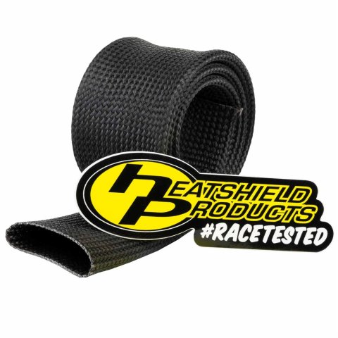 Heatshield Products Hot Rod Sleeves 204016 Heat Sleeve, Sleeve, Slip-on, Black, 1 in. Diameter, 2 ft. Length, Each