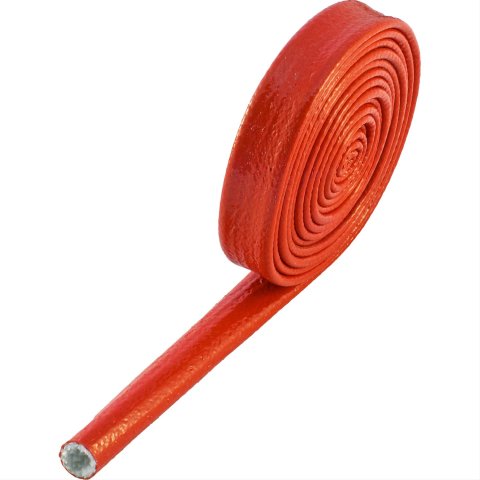 Heatshield Products Fire Shield Sleeves 210013 Heat Protection, Shield, 500 degrees F Maximum, Slip-on, Red, 0.500 in. Diameter, 120 in. Length, Each