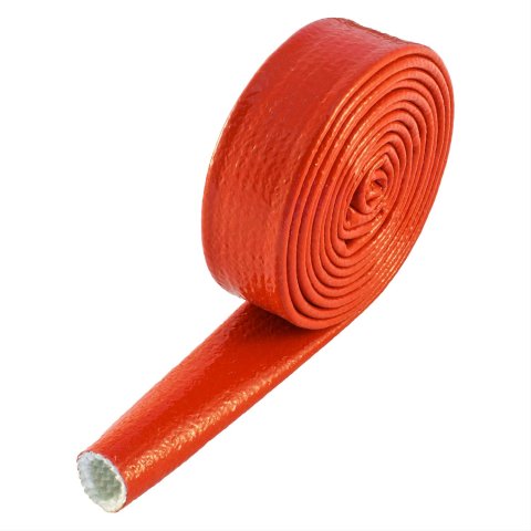 Heatshield Products Fire Shield Sleeves 210017 Heat Protection, Shield, 500 degrees F Maximum, Slip-on, Red, 1.000 in. Diameter, 120 in. Length, Each
