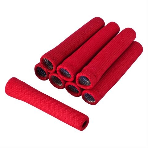 Heatshield Products Insul-Boot Heat Shields 400801 Spark Plug Boot Shields, 1,200 degree F, Red, 1 in. i.d., 6 in. Length, Set of 8