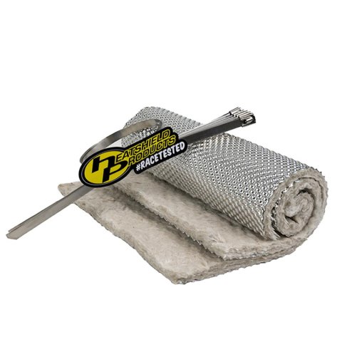 Heatshield Products Cat Armor Catalytic Converter Heat Shields 177095 Shield, Armor, Converter, 1,800 degrees F, 0.250 in. Thick, 8 in. Width, 12 in. Length, 6 Ties, Pair