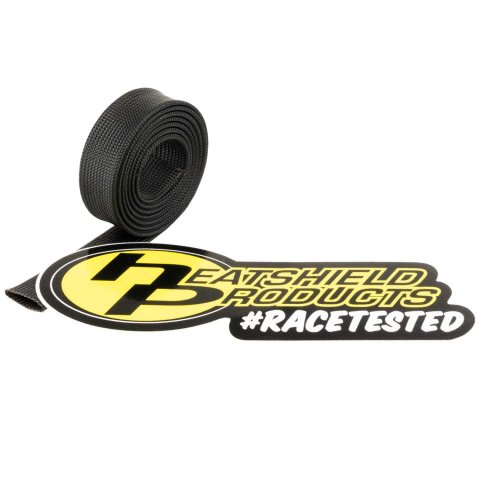 Heatshield Products Hot Rod Sleeves 204001 Heat Sleeve, Sleeve, Slip-on, Black, 1/4 in. Diameter, 2 ft. Length, Each