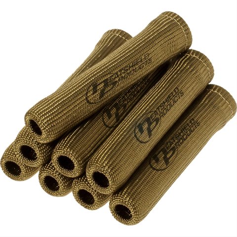 Heatshield Products Lava Boot Shields 400708 Heat Protection, Shield, Slip-On, 6 in., 1,200 Degrees F, Dual-Wall Braided Basalt Sleeve, Set of 8