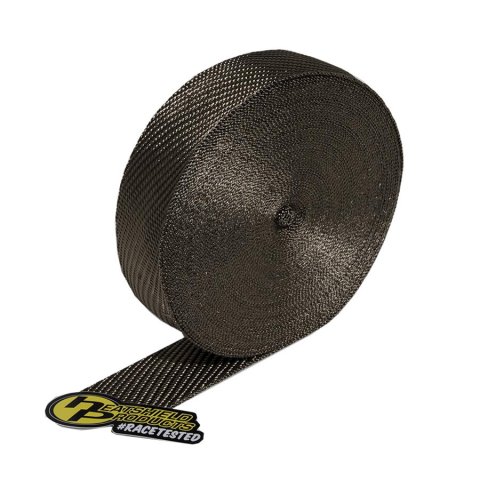 Heatshield Products Lava Exhaust Wraps 372100 and Header Wrap, 1200 degrees F, Rock, Natural Basalt, 2.0 in. Width, 100.0 ft. Length, Each