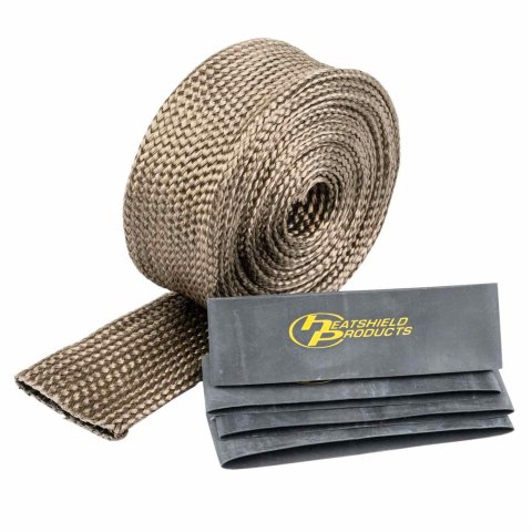 Heatshield Products Lava Hot Rod Sleeves 207012 Heat shield sleeve 1-1/2 id x 10 ft Roll- Sleeve includes 4 heat shrink and keeps components protected from heat, rated for 1100F.