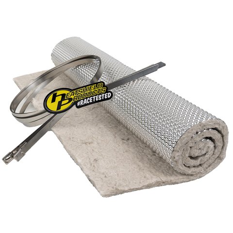 Heatshield Products Muffler Armor 177101 Heat Shield, Armor, Woven Silica, Silver, 16 in. Width, 24 in. Length, Each