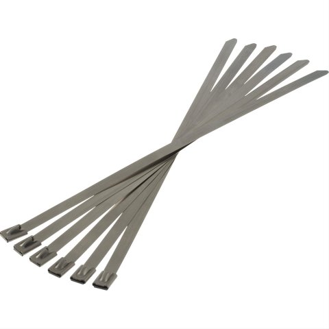 Heatshield Products Thermal-Tie Locking Ties 351003 Ties, Thermal-Tie, 1,800 degree F Rating, Stainless Steel, 5/16 in. Width, 10 in. Length, Set of 6