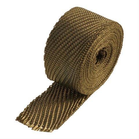 Heatshield Products Lava Exhaust Wraps 372005 and Header Wrap, 1200 degrees F, Rock, Natural Basalt, 2.0 in. Width, 15.0 ft. Length, Each