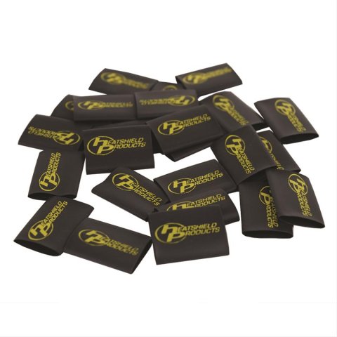 Heatshield Products HP Shrink Tubing 353011 Sleeve Tubing, HP, Polyolefin, Black, 0.500 in. Diameter, 1.000 in. Length, Set of 25