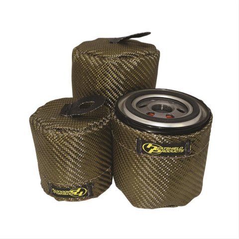 Heatshield Products Lava Oil Filter Heat Shields for 2015-2021 CHALLENGER, CHARGER - 504701 Shields, Canister Filter, rock, Natural, 3.70 in. Inside Diameter x 3.80 in. Tall, Each